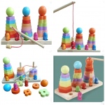 Stacking Towers And Fishing Game