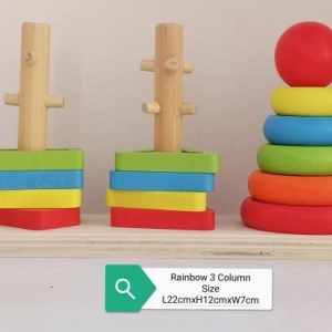 Rainbow Three Column