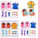 Button And Shoe Lace Up