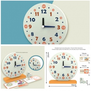 Multifunctional Clock Recognition Includes Puzzles,Dice,Clock And Markers