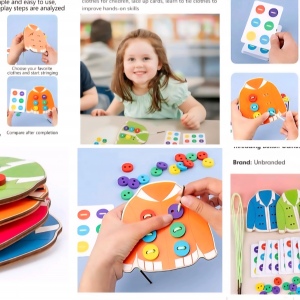 Clothes Button Threading 