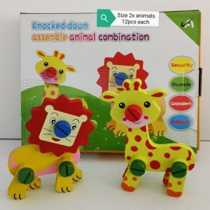 Knock-Down Assemble Animals
