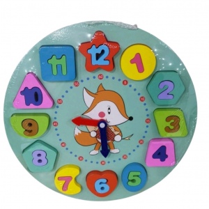 Shape Fit And Number Match Clock