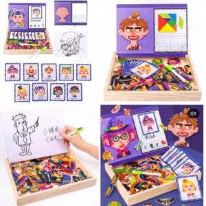 Magnetic Character Puzzles